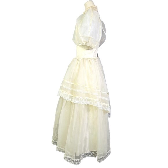 Vintage NWT Jessica McClintock Romantic Renaissance Bridal Dress Victorian 9/10 - Picture 5 of 16